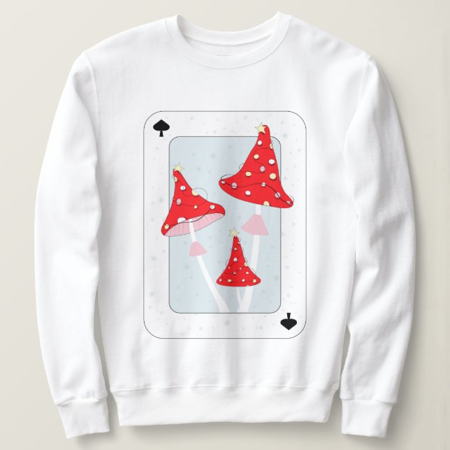 Sweatshirt Christmas Wonderland champignons magiques (Design devant)