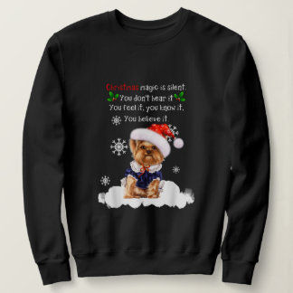 Sweatshirt Christmas Yorkshire Terrier Funny Yorkie Puppy