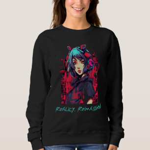 Sweatshirt Chroniques Cybernétiques Sci-Fi Robot Girl Quest