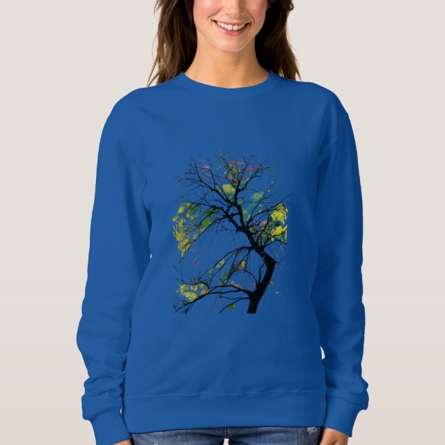 Sweatshirt “Chuchotements de printemps” “L'Arbre qui rêvait e (Devant)