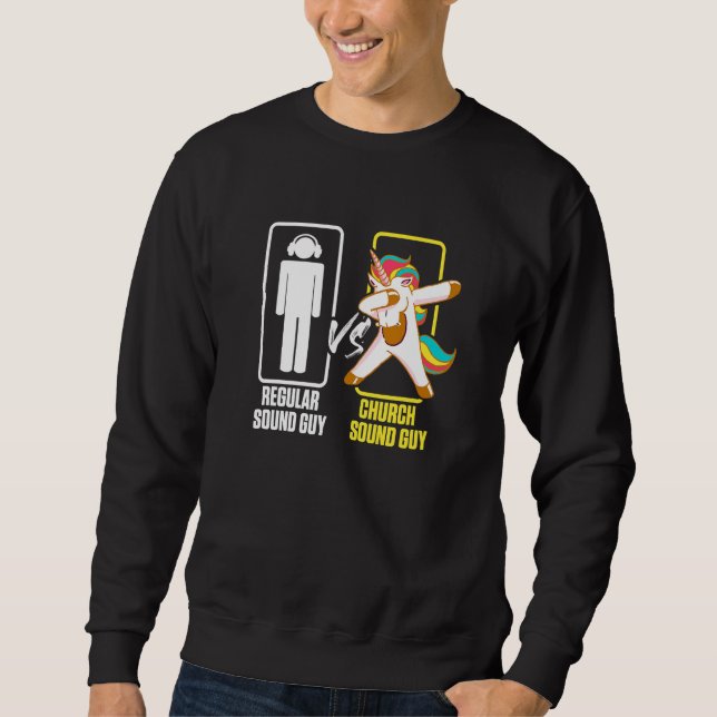 Sweatshirt Church Sound Guy Unicorn Audio Tech Engineer 1 (Devant)