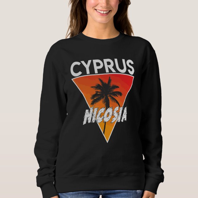 Sweatshirt Chypre avec des couleurs ensoleillées (Devant)