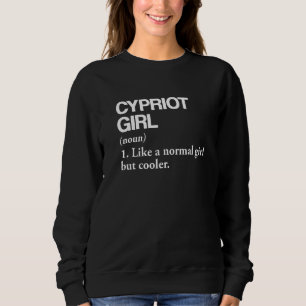 Sweatshirt Chypre Girl Definition Chypre Drapeau Pays Langue