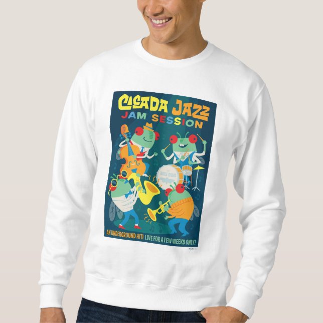Sweatshirt Cicada Jazz Jam Session (Devant)