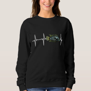 Sweatshirt Cichlidés Convicts Battement De Coeur Pour Aquariu