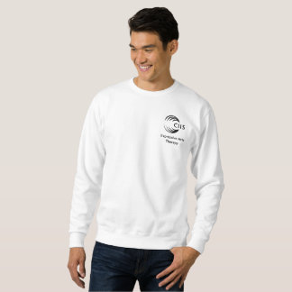 Sweatshirt CIIS EXA à col rond blanc