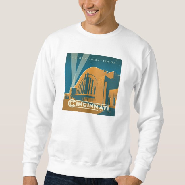 Sweatshirt Cincinnati, Ohio | Terminal Union historique (Devant)
