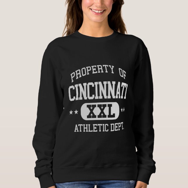 Sweatshirt Cincinnati Retro Athletic Property Dept (Devant)