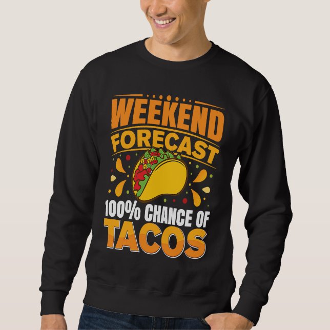 Sweatshirt Cinco De Mayo, Buritos , Mexico Tacos and Avocado  (Devant)