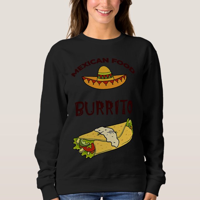Sweatshirt Cinco De Mayo Burritos  Mexico Tacos and Avocado   (Devant)