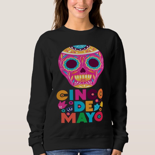 Sweatshirt Cinco De Mayo Burritos  Mexico Tacos and Avocado   (Devant)