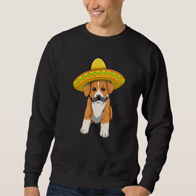 Sweatshirt Cinco De Mayo Corgi  Women Dog Love Mexican Dog (Devant)