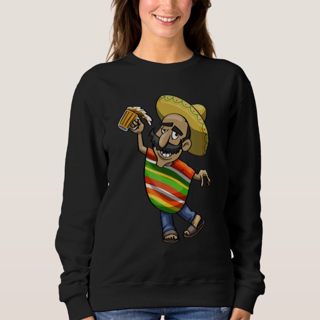Sweatshirt Cinco De Mayo Dabbing Drunk Tio Women Mexican Cele (Devant)