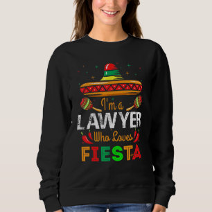 Sweatshirt Cinco De Mayo Je suis un avocat qui aime Fiesta