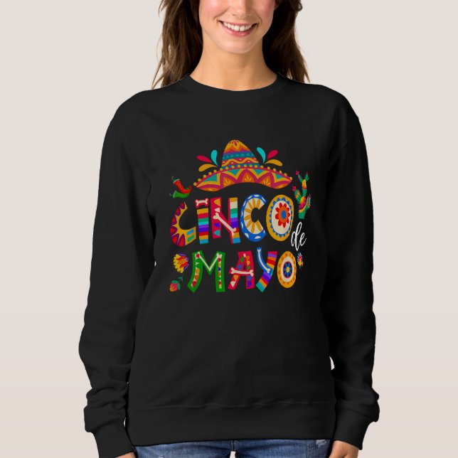 Sweatshirt Cinco De Mayo Mexican Fiesta 5 De Mayo Men Women (Devant)
