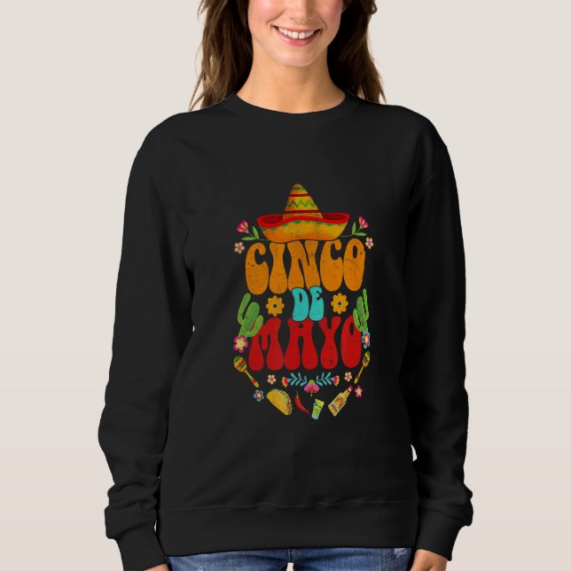Sweatshirt Cinco De Mayo  Mexican Fiesta 5 De Mayo Women Men  (Devant)