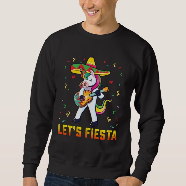 Sweatshirt Cinco De Mayo Party Lets Fiesta Dancing Mexican Un (Devant)