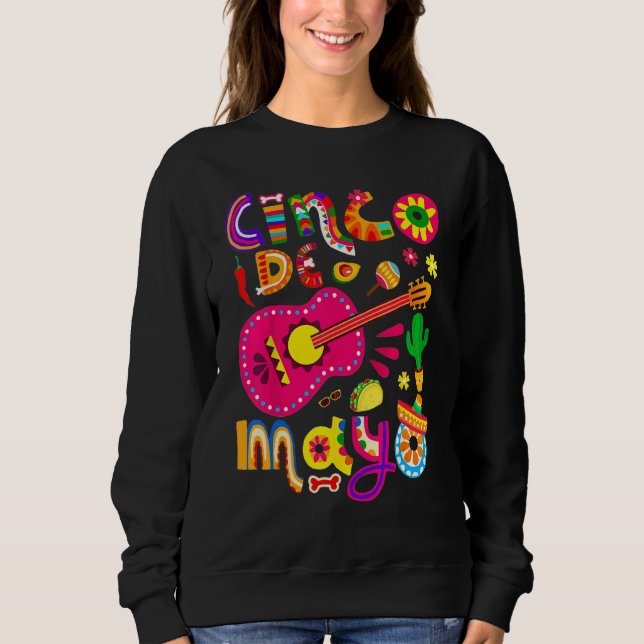 Sweatshirt Cinco De Mayo Shirt Mexican Fiesta 5 De Mayo Women (Devant)
