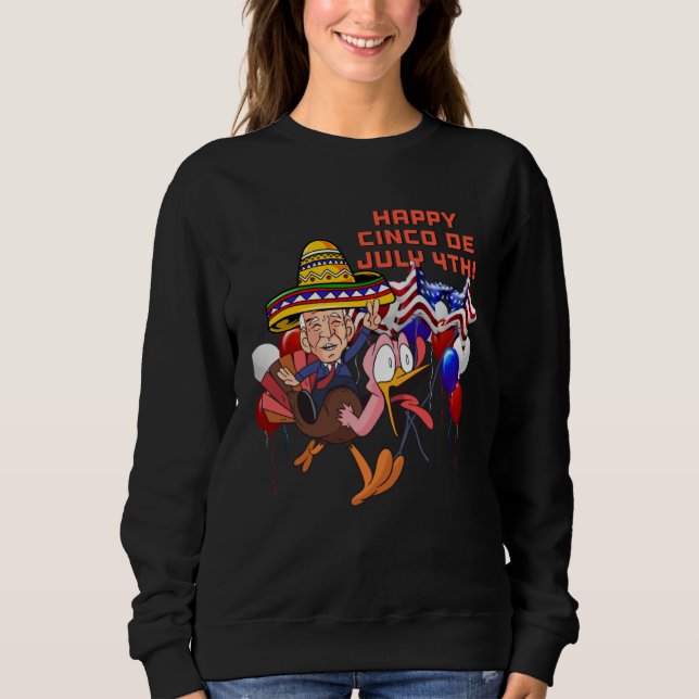 Sweatshirt Cinco De Mayo Tequila Tacos Mexican Beer Happy Cin (Devant)