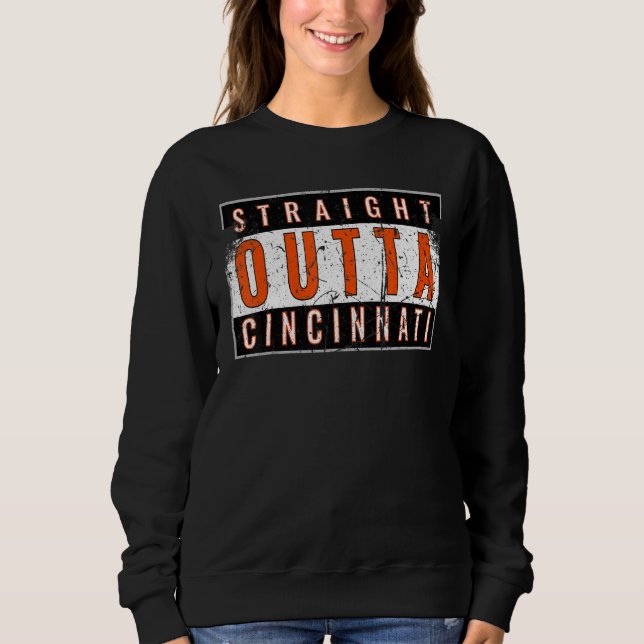 Sweatshirt Cincy 'nati Cincinnati Oh Correspondant Famille Co (Devant)