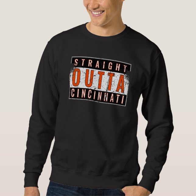 Sweatshirt Cincy 'nati Cincinnati Oh Correspondant Famille Co (Devant)