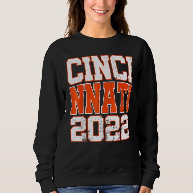 Sweatshirt Cincy 'nati Matching Family Couple Travel 2022 Fun (Devant)