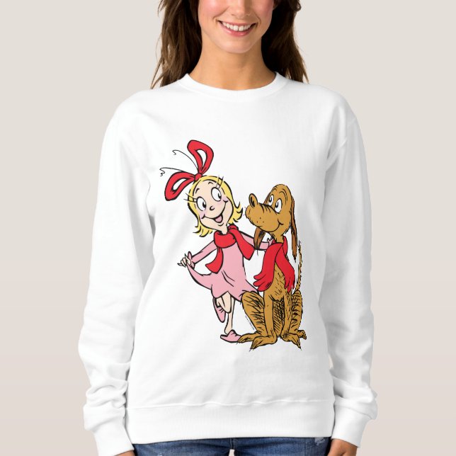 Sweatshirt Cindy Lou Who et Max le Chien (Devant)