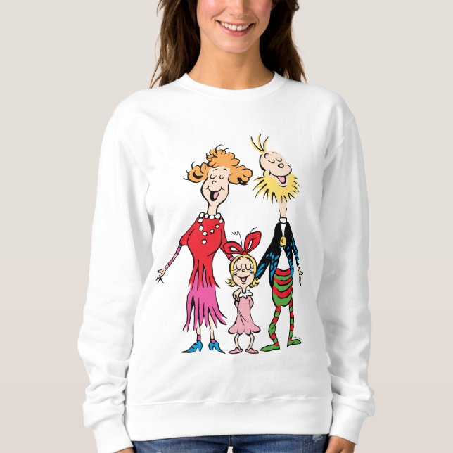 Sweatshirt Cindy Lou Who's Family Portrait (Devant)