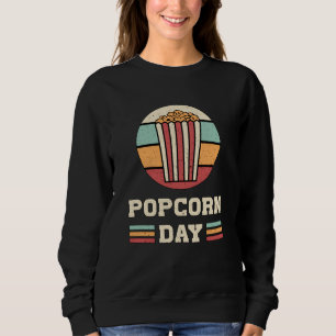 Sweatshirt Cinéma Popcorn Day Film Snack Pop Film Idée cadeau