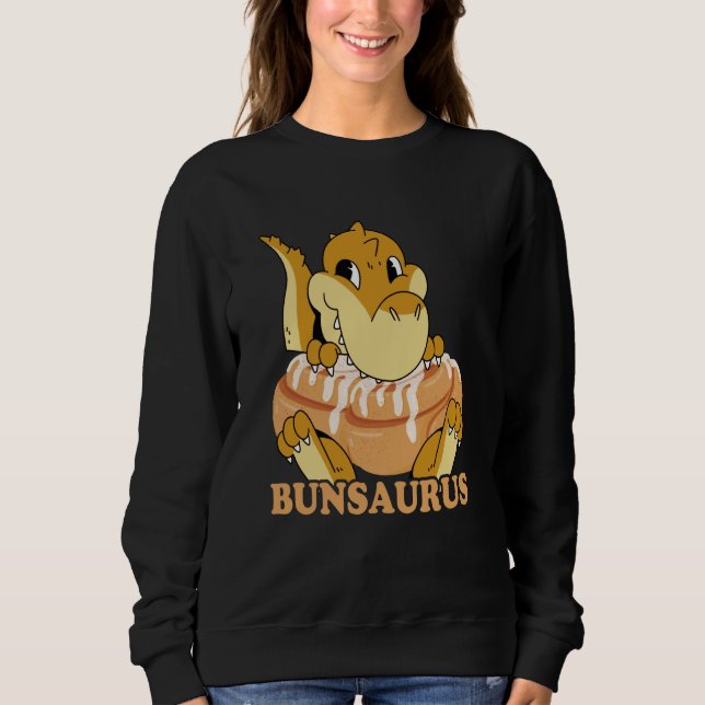 Sweatshirt Cinnamon Bun Dinosaur Sweet Pastry Dino Cinnamon R (Devant)
