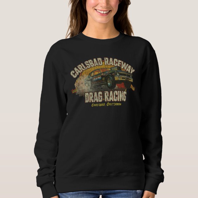 Sweatshirt Circuit de Carlsbad de course de dragsters 1964 (Devant)