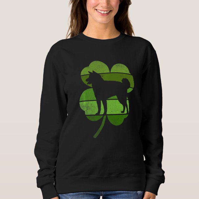 Sweatshirt Circular Akita Irish Shamrock Dog St Patrick's Day (Devant)