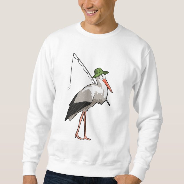 Sweatshirt Cire à la pêche avec canne à pêche (Devant)