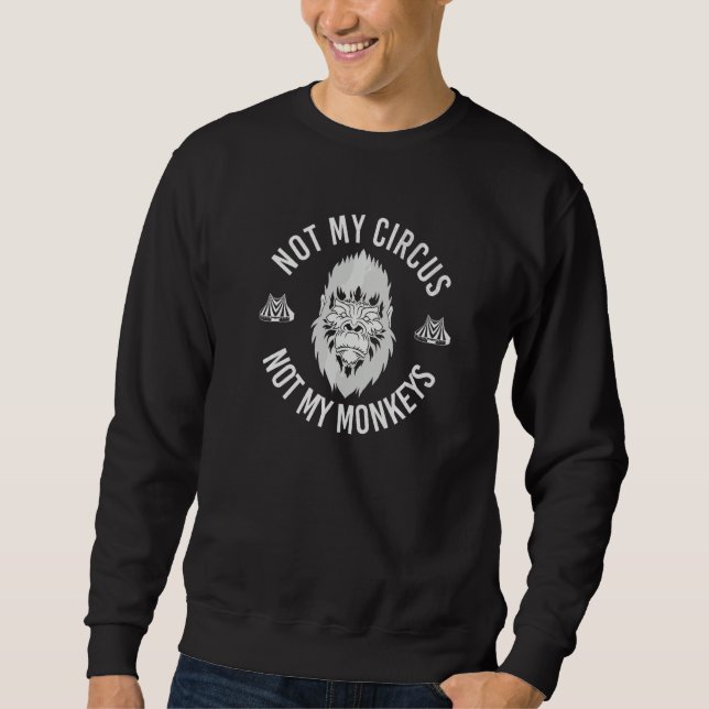 Sweatshirt Cirque Zoo Animal Singe  Singe (Devant)