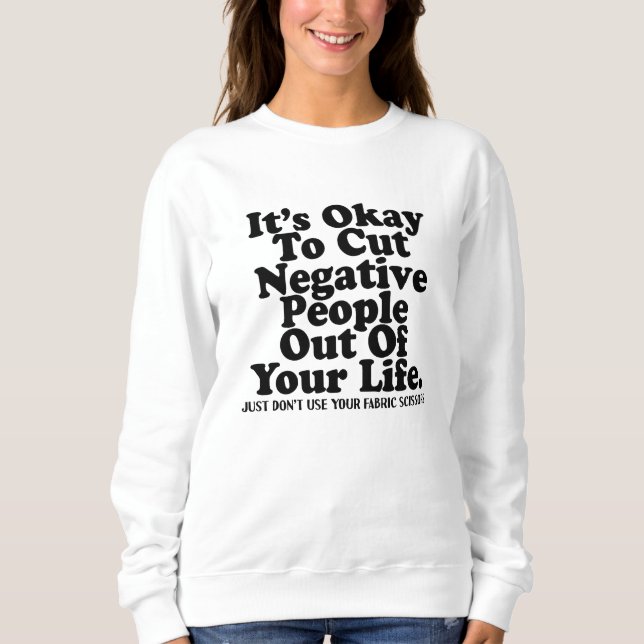 Sweatshirt Ciseaux de couture drôles Citation Quilter Sewist  (Devant)