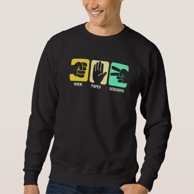 Sweatshirt Ciseaux de papier rocheux (Devant)