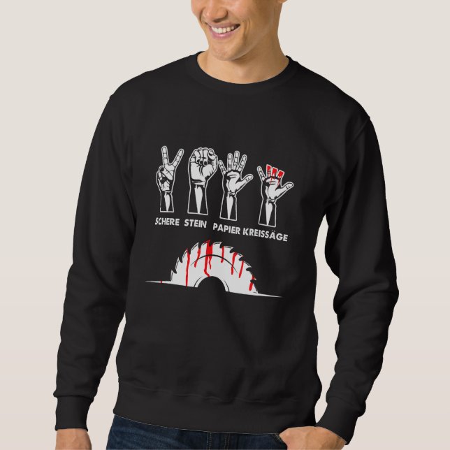 Sweatshirt Ciseaux Papier Pierre Circulaire Scie Carpenters C (Devant)