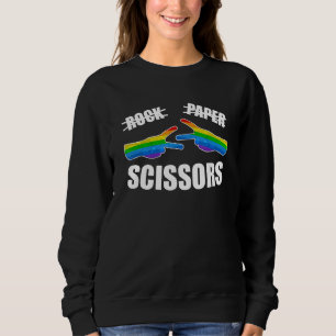 Sweatshirt Ciseaux Papier Rocher Lgbt Q Gay pride Fier Ally R
