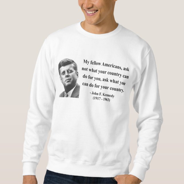 Sweatshirt Citation 3b de JFK (Devant)