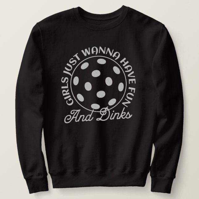 Sweatshirt Citation amusante des femmes de Pickleball (Design devant)