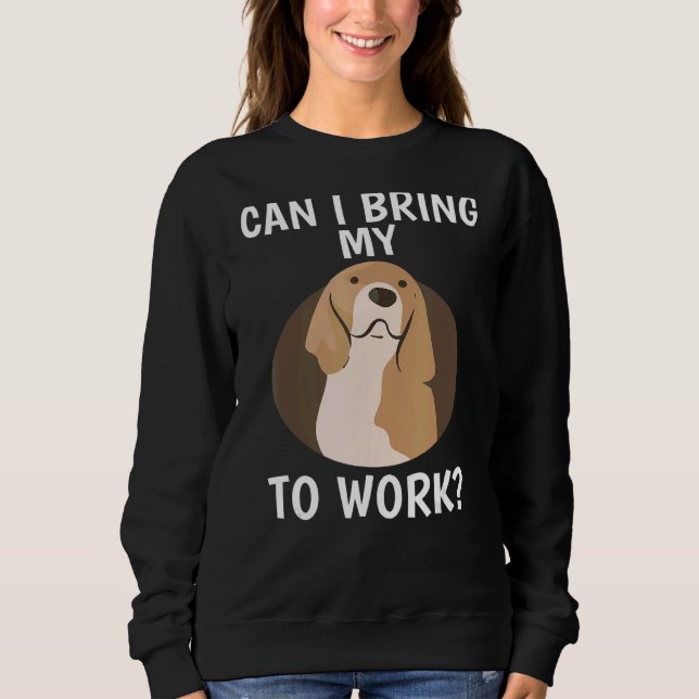 Sweatshirt Citation Animale Animale Pouvant-Je Apporter Mon C (Devant)