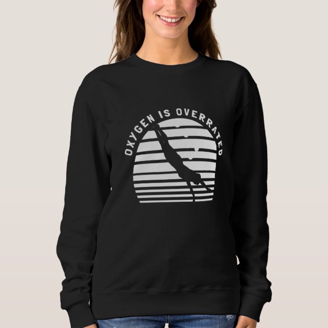 Sweatshirt Citation De Bain Entraîneur De Baignade Oxygène Es (Devant)