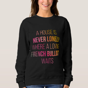 Sweatshirt Citation De Chien À Coudre Français En Aquarelle