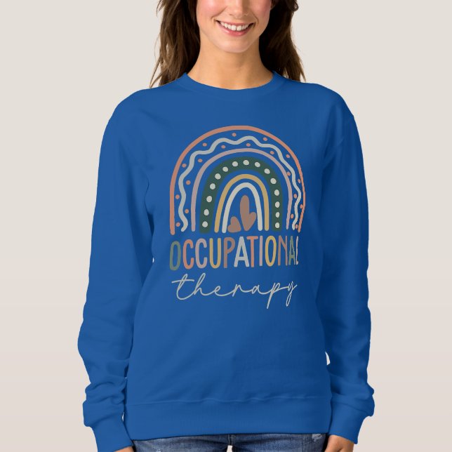Sweatshirt Citation de Cool d'ergothérapie amusant OT (Devant)