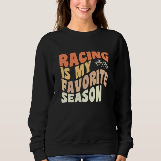Sweatshirt Citation de course automobile Rétro Stock Car Cour (Devant)
