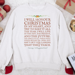 Sweatshirt Citation de Dickens Scrooge mignonne Noël victorie
