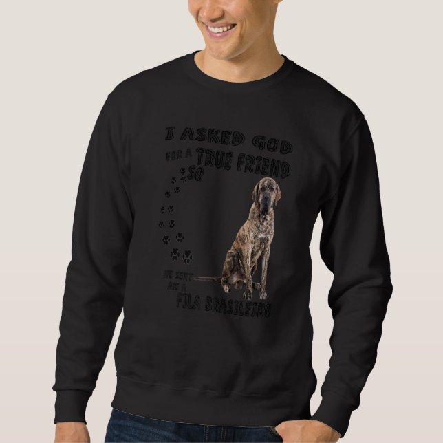 Sweatshirt Citation de Fila Brasileiro Maman Papa Impression  (Devant)