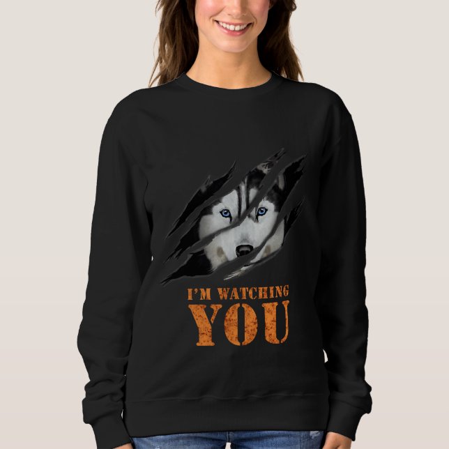 Sweatshirt Citation de Husky Wolf (Devant)