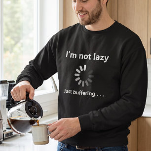 Sweatshirt Citation de joueur drôle - Pas paresseux, juste en