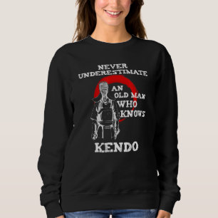 Sweatshirt Citation de Kendo Old Man Kanji Arts martiaux japo